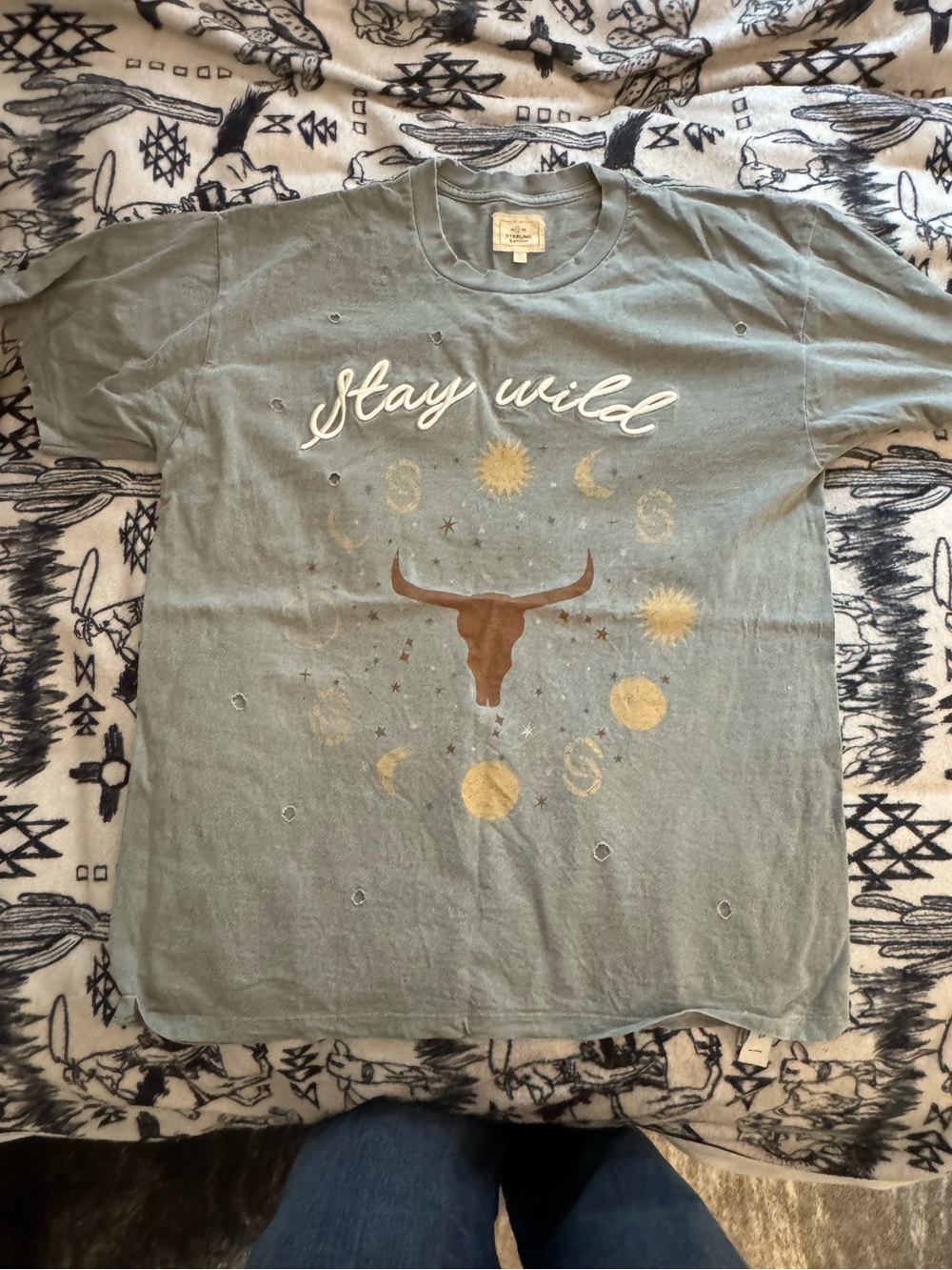 Sterling & stitch stay wild tee